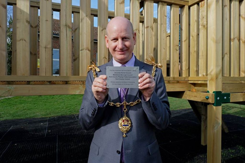 Maidstone Mayor opens new outdoor play area in Ulcombe Village image