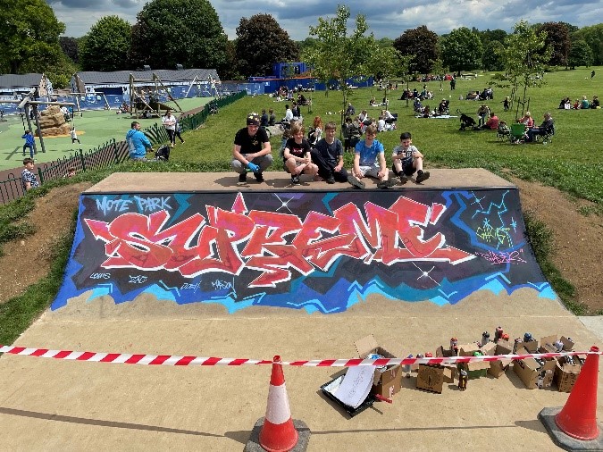 Street art in Mote Park Skate Park image